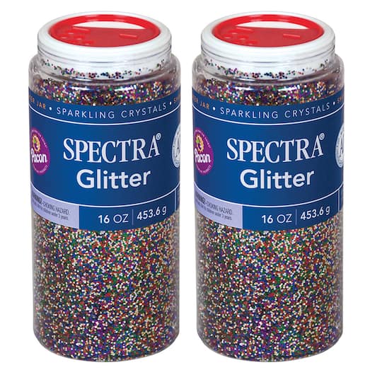 6 Packs: 2 ct. (12 total) Pacon&#xAE; Spectra&#xAE; Sparkling Crystals Glitter